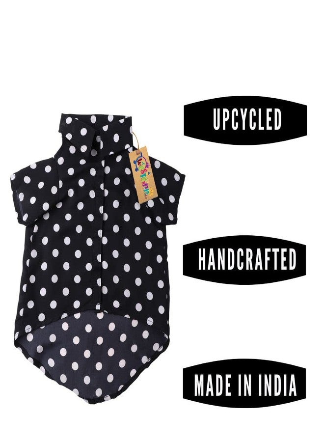 Western Era Cotton Printed Breathable Basic Vest Dog Shirt, Super Soft Shirt, Cute Lightweight Thin Shirt for Your Furries, Ultra Comfort Dog Apparel (Polka Black) (Large - 20inch) - Image 3